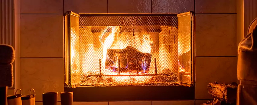 Mendota Hearth Landscape Fireplace Installation in Suitland, Maryland